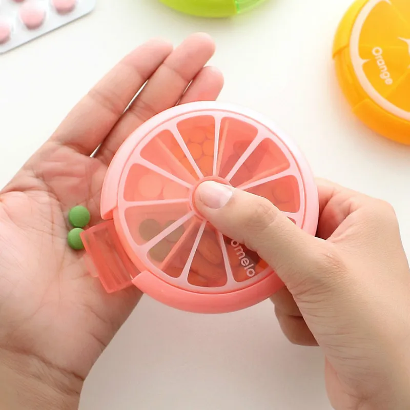 1PCS Mini Round Rotating Fruit Pill Case Medicine Boxes 7 Grids 7days Travel Home Medical Drugs Tablet Empty Container
1PCS Mini Round Rotating Fruit Pill Case Medicine Boxes 7 Grids 7days Travel Home Medical Drugs Tablet Empty Container
