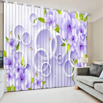 Simple Flower curtains for bedroom living room kitchen sound proof curtain customize 3d curtains
Simple Flower curtains for bedroom living room kitchen sound proof curtain customize 3d curtains