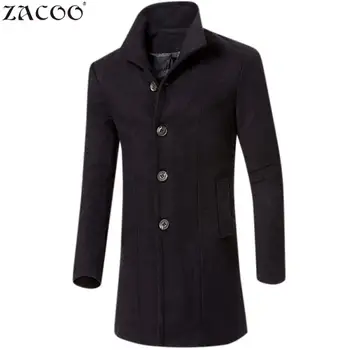 Woolen Men Winter Coats Tops Big Size Thick Solid Black 2018 Autumn Winter England Style Long Coats Big Size M-XXXL Tops san0
Woolen Men Winter Coats Tops Big Size Thick Solid Black 2018 Autumn Winter England Style Long Coats Big Size M-XXXL Tops san0