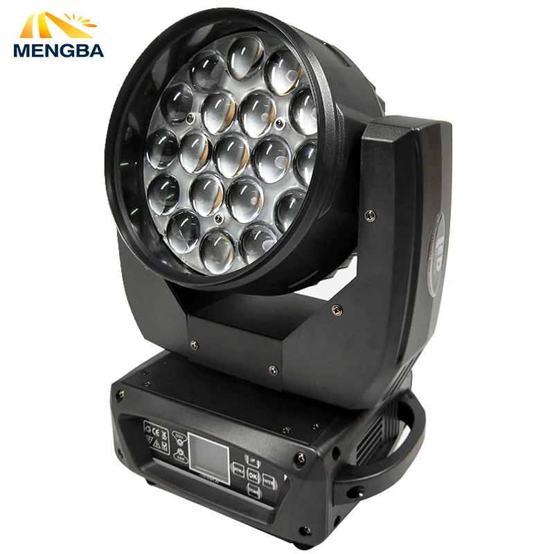 Новейшие 19x15 Вт светодиодный RGBW 4in1 стирка/зум светильник DMX512 Moving головной