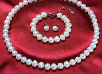 AAA set of11-12mm south sea round white pearl necklace &bracelet &earring
AAA set of11-12mm south sea round white pearl necklace &bracelet &earring