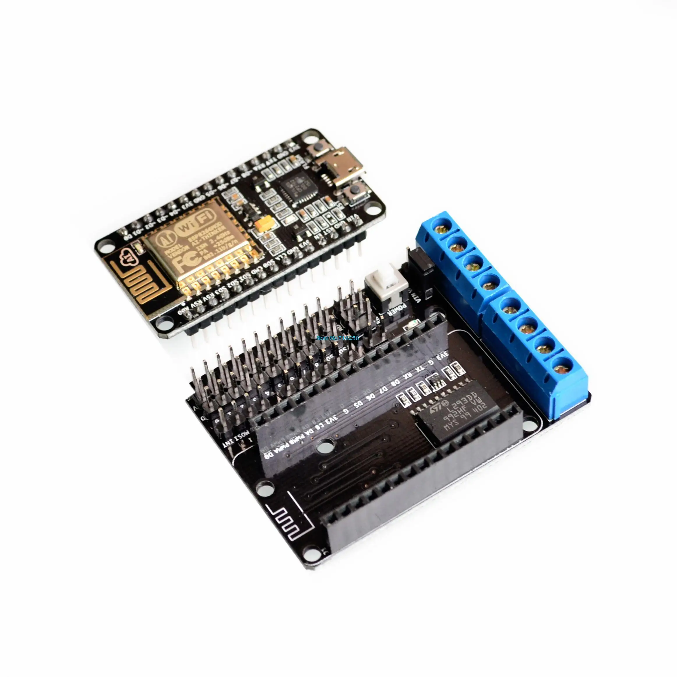 NodeMCU Development Kit NodeMCU + Motor Shield esp wifi esp8266 esp-12e esp 12e kit diy rc toy remote control Lua IoT smart car
NodeMCU Development Kit NodeMCU + Motor Shield esp wifi esp8266 esp-12e esp 12e kit diy rc toy remote control Lua IoT smart car