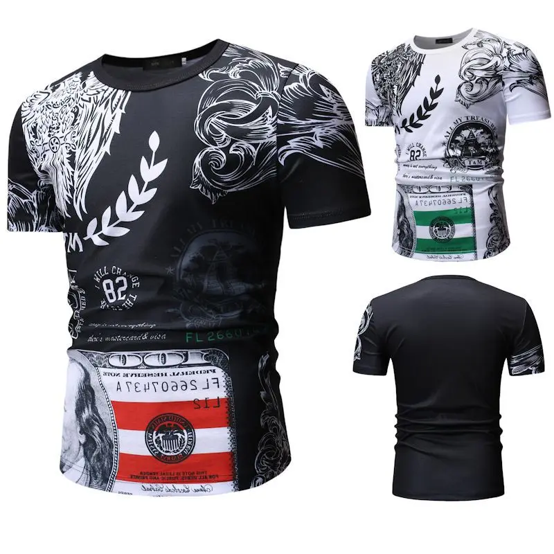 2019 Summer Fashion Men's T Shirt Casual Short Sleeve Men T-Shirt Mens Clothing Casual Slim Fit Hip-Hop Top Tees Plus size 3XL
2019 Summer Fashion Men's T Shirt Casual Short Sleeve Men T-Shirt Mens Clothing Casual Slim Fit Hip-Hop Top Tees Plus size 3XL