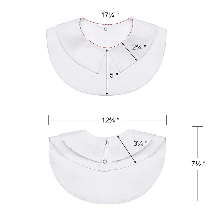 Fake Collar For Shirt Detachable Collars Solid Shirt Lapel Blouse Top Men Women Black White Clothes Shirt Accessories DropShip Fake Collar For Shirt Detachable Collars Solid Shirt Lapel Blouse Top Men Women Black White Clothes Shirt Accessories DropShip