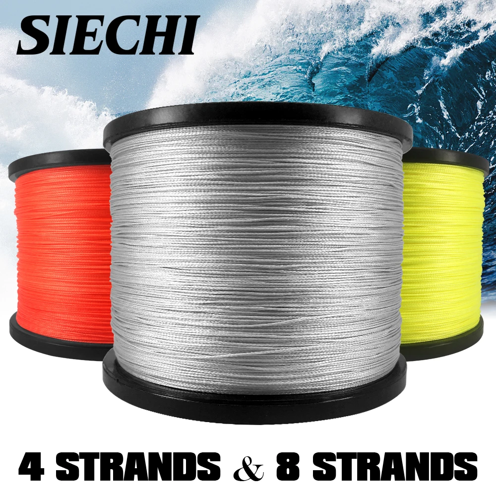 SIECHI Fishing 4 Strands 8 Strands 1000M PE Braided Fishing Line Saltwater Weave Carp Fishing Cord Pesca Wire
SIECHI Fishing 4 Strands 8 Strands 1000M PE Braided Fishing Line Saltwater Weave Carp Fishing Cord Pesca Wire