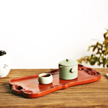 Household Gongfu Tea Tray Wooden Food Drinkware Tray Rosewood Copper Japanese Style Rectangular Shape Fruit Tray 100% Handmade
Household Gongfu Tea Tray Wooden Food Drinkware Tray Rosewood Copper Japanese Style Rectangular Shape Fruit Tray 100% Handmade