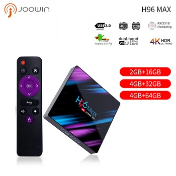 H96 MAX3318 Smart TV Box 4K HDR Android TV 9.0 Ultra HD 2G16G/4G32G/4G64G WIFI Netflix IPTV Set top Box Streamer Media Player
H96 MAX3318 Smart TV Box 4K HDR Android TV 9.0 Ultra HD 2G16G/4G32G/4G64G WIFI Netflix IPTV Set top Box Streamer Media Player