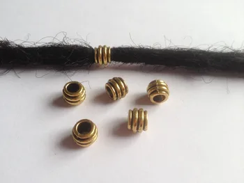 20pcs-50pcs Golden plated Style hair braid dread dreadlock beads rings tube approx 4.5mm hole for hair Accessories
20pcs-50pcs Golden plated Style hair braid dread dreadlock beads rings tube approx 4.5mm hole for hair Accessories