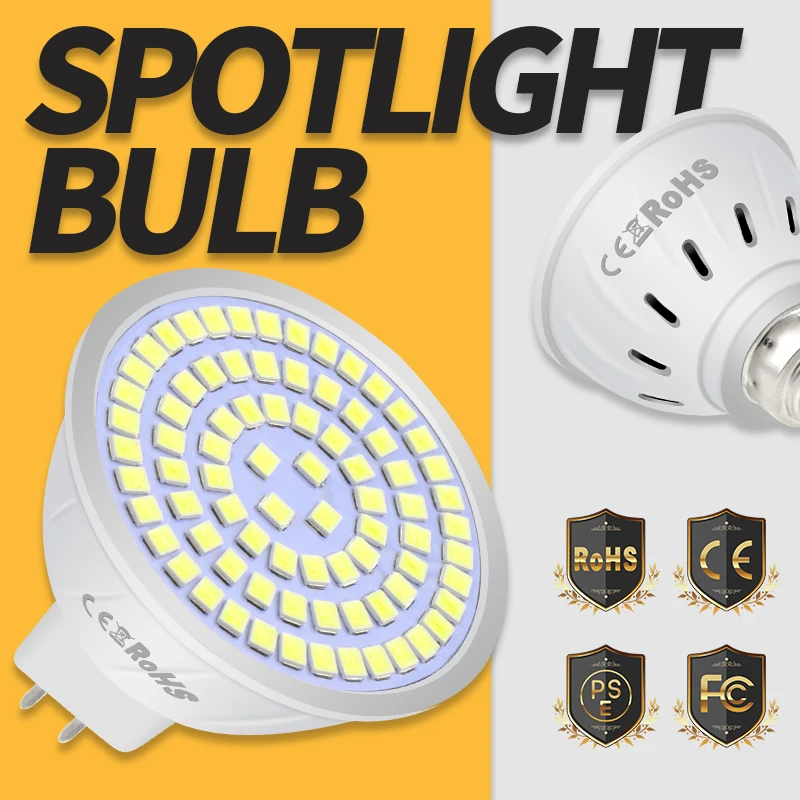 E27 Spotlight Bulb E14 Lampada Led Light Bulbs 4W 6W 8W 2835 GU10 Ampoule LED Lamp for Home Lighting MR16 220V B22 48 60 80leds
E27 Spotlight Bulb E14 Lampada Led Light Bulbs 4W 6W 8W 2835 GU10 Ampoule LED Lamp for Home Lighting MR16 220V B22 48 60 80leds