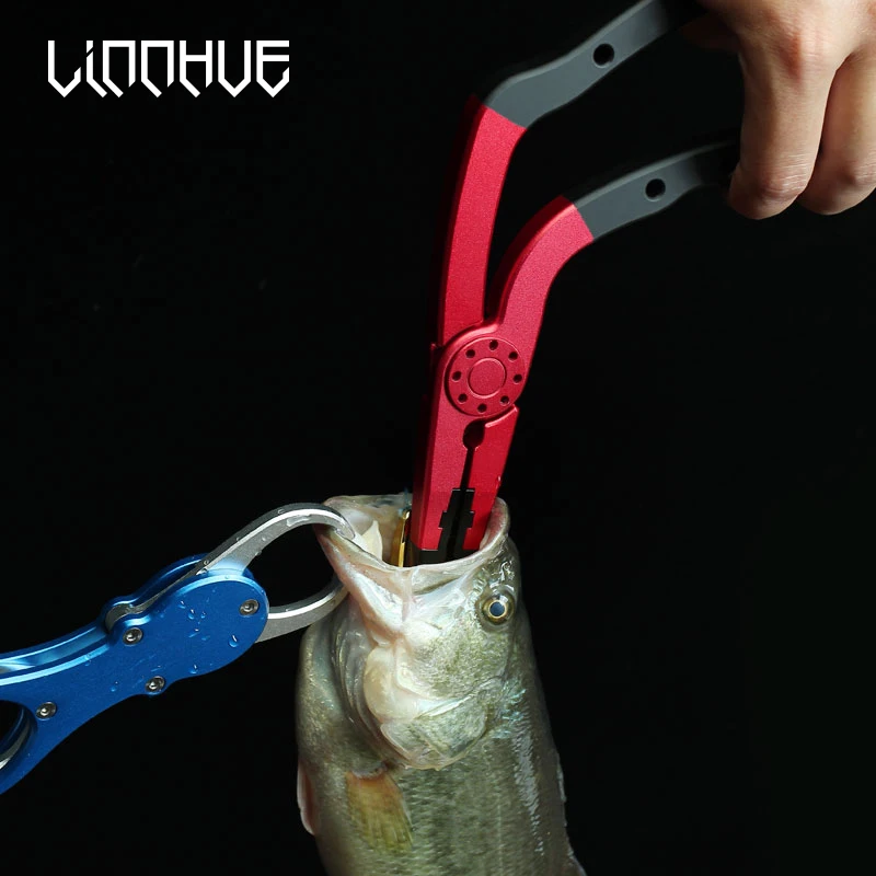 New Design Aluminum Alloy Fishing Pliers Split Ring Braid Line Lure Cutter Scissors Hook Remover Multifunctional Fishing Pliers
New Design Aluminum Alloy Fishing Pliers Split Ring Braid Line Lure Cutter Scissors Hook Remover Multifunctional Fishing Pliers