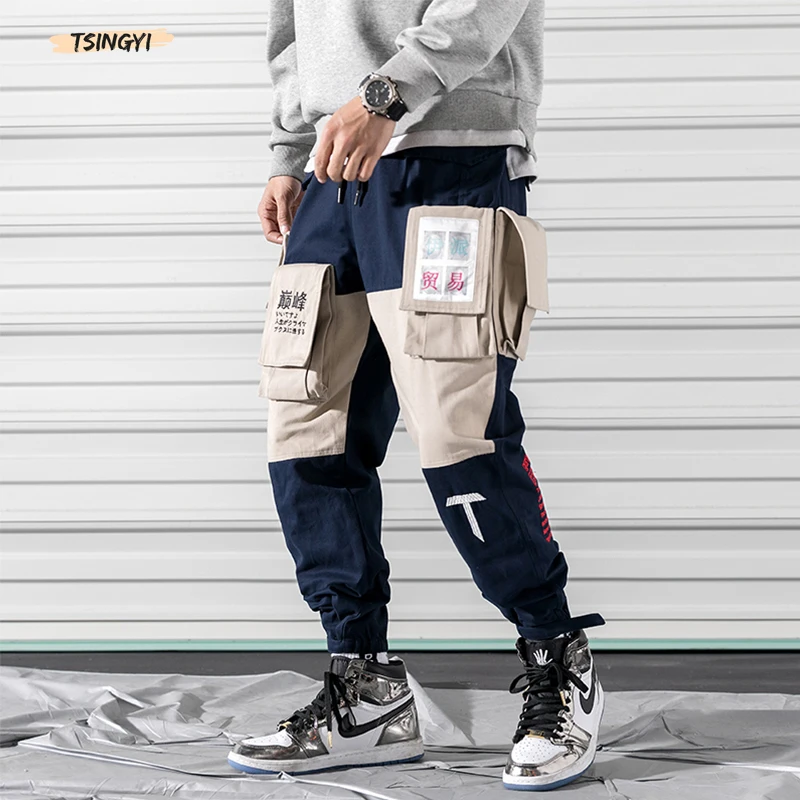 Tsingyi Embroidery Print Chinese Letter Multi-pocket Cargo Pants Men Streetwear Joggers Army Green Spliced Ankle-length Trousers
Tsingyi Embroidery Print Chinese Letter Multi-pocket Cargo Pants Men Streetwear Joggers Army Green Spliced Ankle-length Trousers