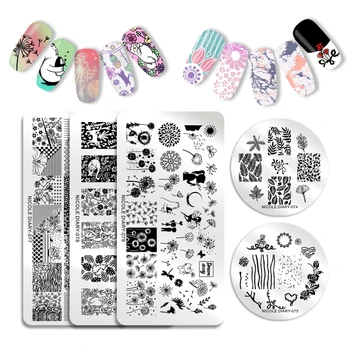 NICOLE DIARY Nail Stamping Plates Template Flower Nail Art Stamp Stamping Image Plate Printing Stencil Nails Tool For Polish Gel
NICOLE DIARY Nail Stamping Plates Template Flower Nail Art Stamp Stamping Image Plate Printing Stencil Nails Tool For Polish Gel