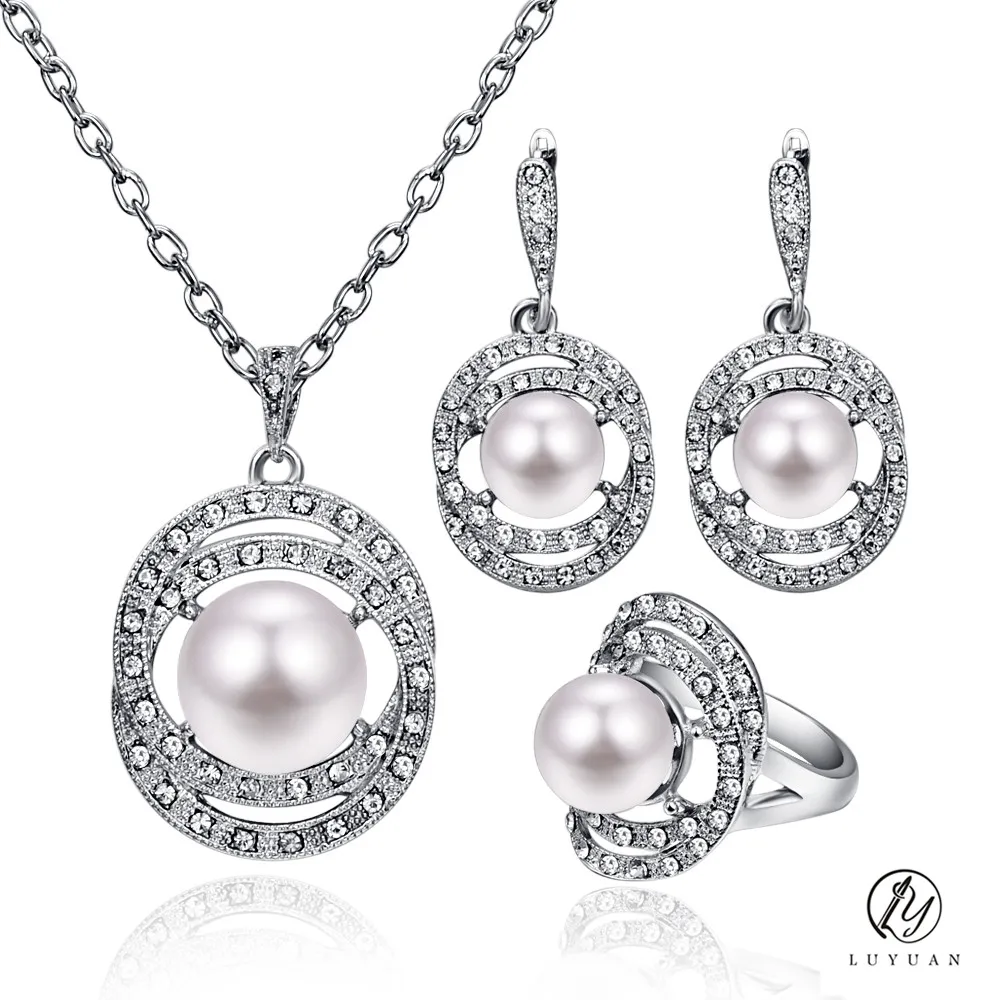 Exquisite Crystal Round Bridal Wedding Jewelry Sets Fashion Geometric Pendant Pearl Beads Drop Earrings Necklace Set Jewelry 20%
Exquisite Crystal Round Bridal Wedding Jewelry Sets Fashion Geometric Pendant Pearl Beads Drop Earrings Necklace Set Jewelry 20%