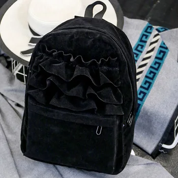 Fashion Flouncing Lace Backpack Students Solid Velvet Backpacks Book Bag School Travel Bags For Teenager Girls FA$B Women bag
Fashion Flouncing Lace Backpack Students Solid Velvet Backpacks Book Bag School Travel Bags For Teenager Girls FA$B Women bag
