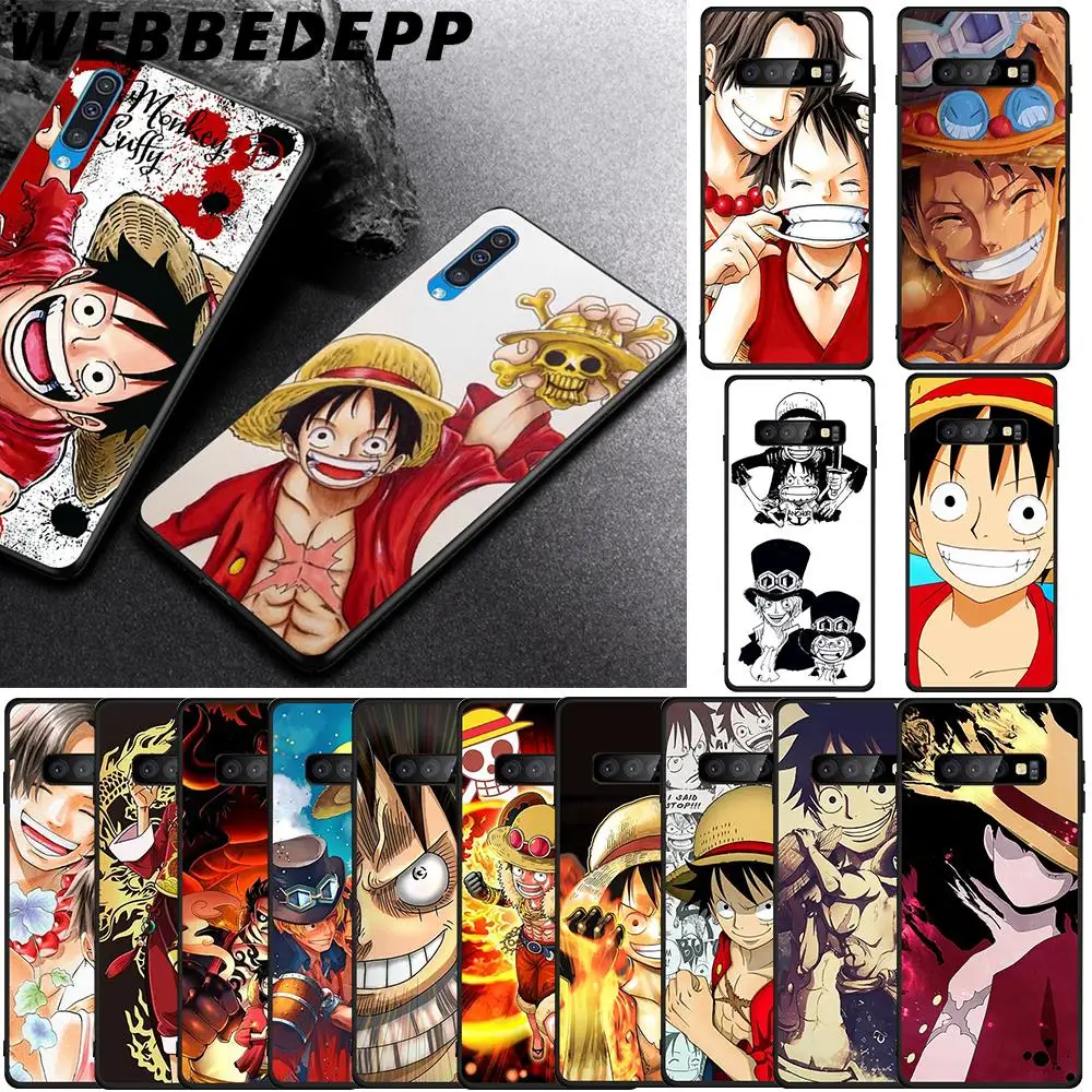 WEBBEDEPP Цельный Мягкий чехол из ТПУ с обезьянкой D Luffy Ace для Samsung Galaxy S6 S7 Edge S8 S9 S10 Plus S10e