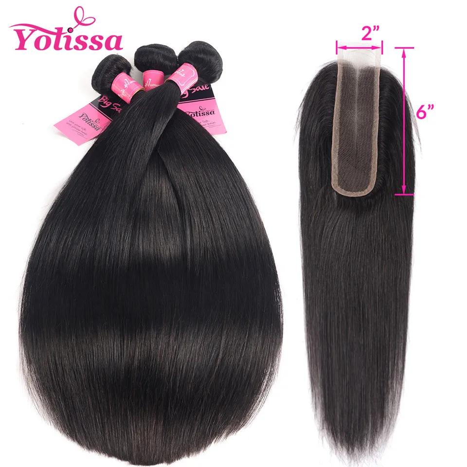 straight hair bundles with closure