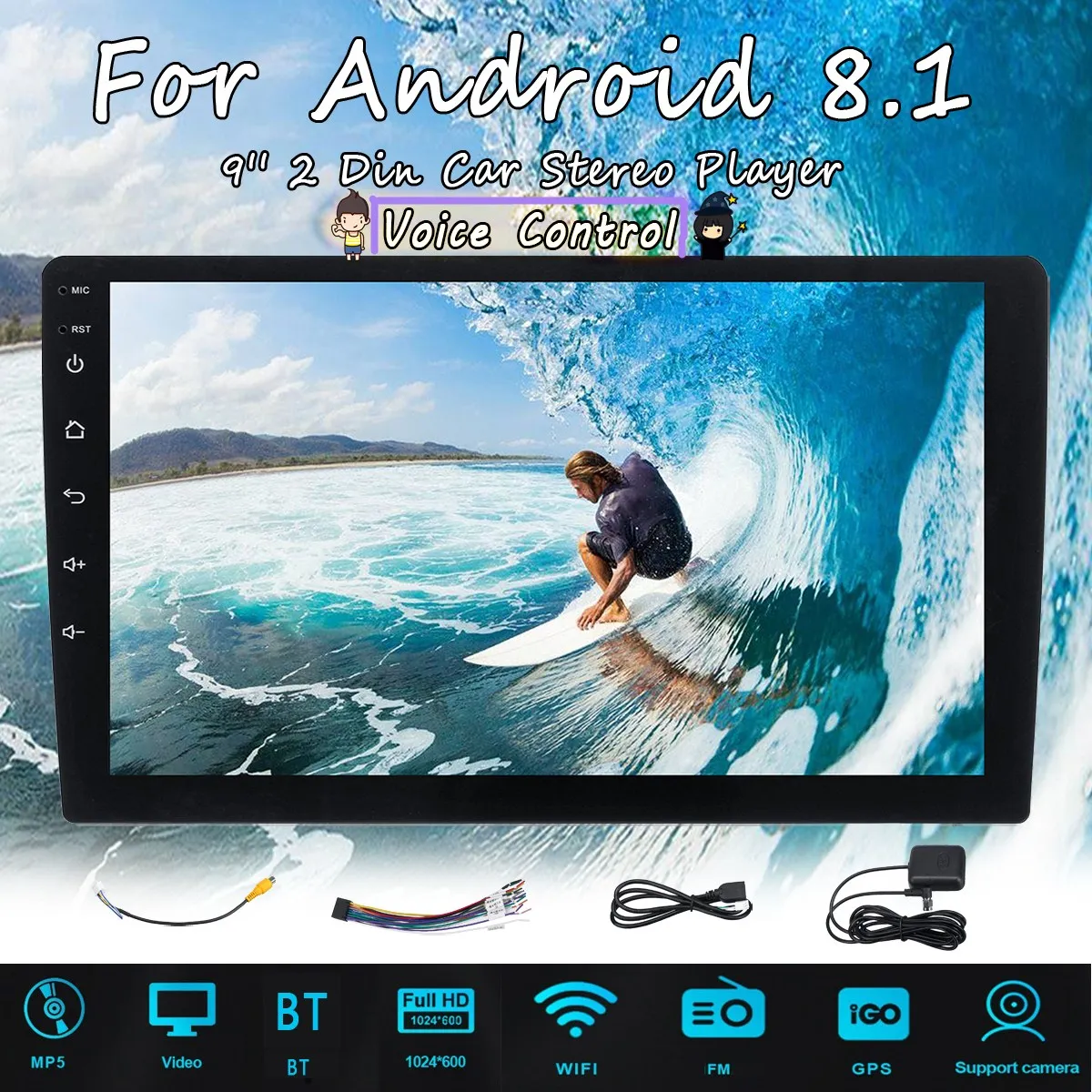2 din Car Radio 9" HD Touch Screen Mirrorlink Auto Radio bluetooth Car Stereo Multimedia MP5 Player Radio Indash Voice Control
2 din Car Radio 9" HD Touch Screen Mirrorlink Auto Radio bluetooth Car Stereo Multimedia MP5 Player Radio Indash Voice Control