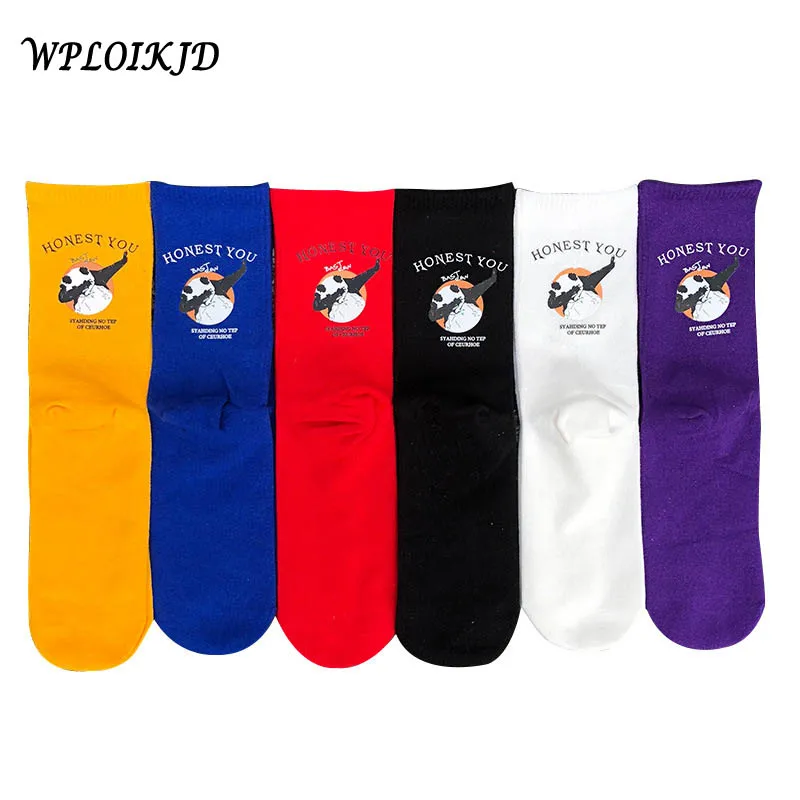 Letter Cartoon Panda Socks Harajuku Street Hip Hop Funny Japan Calcetines Mujer Women Personality Skateboard Crew Socks Unisex
Letter Cartoon Panda Socks Harajuku Street Hip Hop Funny Japan Calcetines Mujer Women Personality Skateboard Crew Socks Unisex
