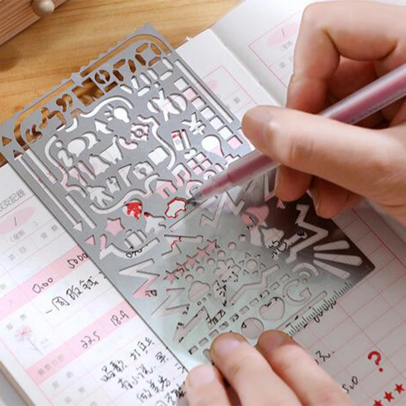 6pcs/lot Metal Stencil Ruler for DIY Painting , Portable Metal Spirograph Ruler for Kids Drawing , Daily Marking
6pcs/lot Metal Stencil Ruler for DIY Painting , Portable Metal Spirograph Ruler for Kids Drawing , Daily Marking