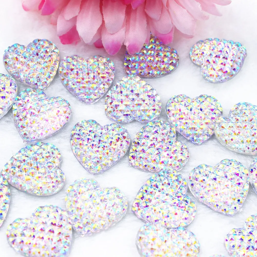 50 шт./лот DIY кабошоны из смолы аксессуары kawaii resin heart in clear ab colors 22 мм
50 шт./лот DIY кабошоны из смолы аксессуары kawaii resin heart in clear ab colors 22 мм