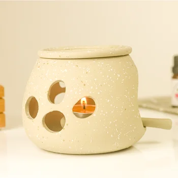 Creative Incense Burner Coarse Pottery Hollow Essential Oil Lamp Candle Heater SPA Censer Decor Crafts Home Night Lights As Gift
Creative Incense Burner Coarse Pottery Hollow Essential Oil Lamp Candle Heater SPA Censer Decor Crafts Home Night Lights As Gift