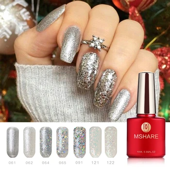 MSHARE Silver Series Glitter Polish Gel Varnish Soak Off Nails Art
MSHARE Silver Series Glitter Polish Gel Varnish Soak Off Nails Art