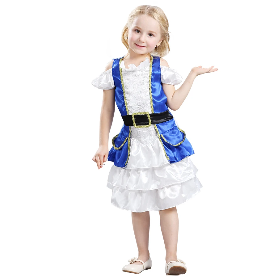 Awesome Girls Pirate Princess Costume Adventurous Seven Sea Fatastic Lass Dressing-up Blue Frock Coat And Layered Dress Age 3-8y
Awesome Girls Pirate Princess Costume Adventurous Seven Sea Fatastic Lass Dressing-up Blue Frock Coat And Layered Dress Age 3-8y