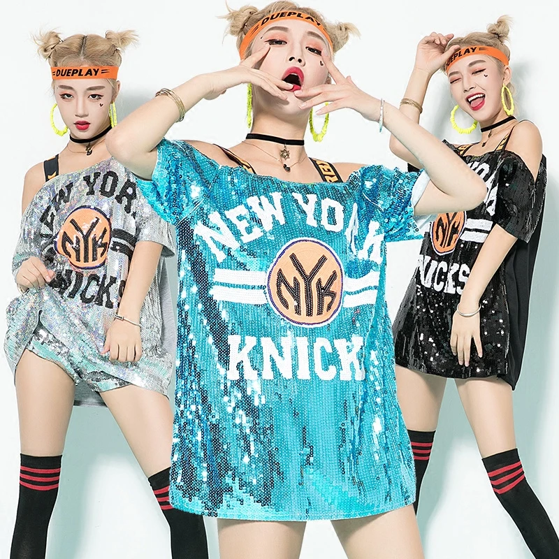 Jazz Dance Costumes Loose Large Size Sequin T-Shirt Pants Hip Hop Stage Clothes For Female Singers DJ Dress Rave Clothing DN2073
Jazz Dance Costumes Loose Large Size Sequin T-Shirt Pants Hip Hop Stage Clothes For Female Singers DJ Dress Rave Clothing DN2073