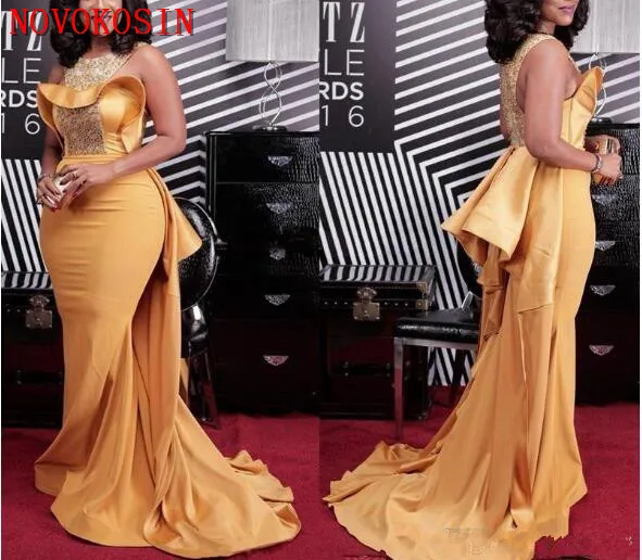 2019 Sexy Mermaid Evening Dresses Scoop Neck Crystal Beaded Plus Size Celebrity Dresses African Women Satin Formal Evening Gown
2019 Sexy Mermaid Evening Dresses Scoop Neck Crystal Beaded Plus Size Celebrity Dresses African Women Satin Formal Evening Gown