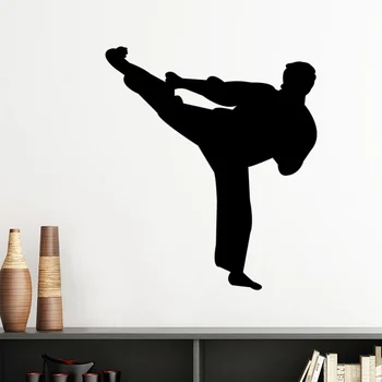 

China Beijing Peking Opera kung fu Pavilion Silhouette People Silhouette Removable Wall Sticker Mural DIY Wallpaper Room Decal