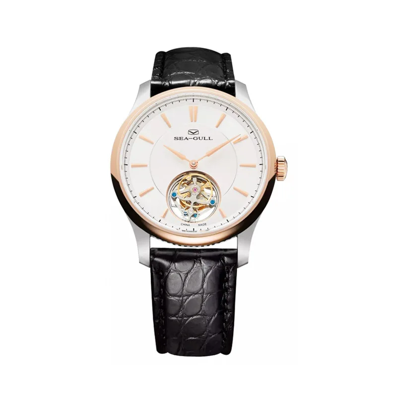 Seagull Tourbillon Watch 72 Hours Long Power Reserve 18K Gold Bezel Manual Wind Men's Mechanical Watch 218.12.8801G ST8090
Seagull Tourbillon Watch 72 Hours Long Power Reserve 18K Gold Bezel Manual Wind Men's Mechanical Watch 218.12.8801G ST8090