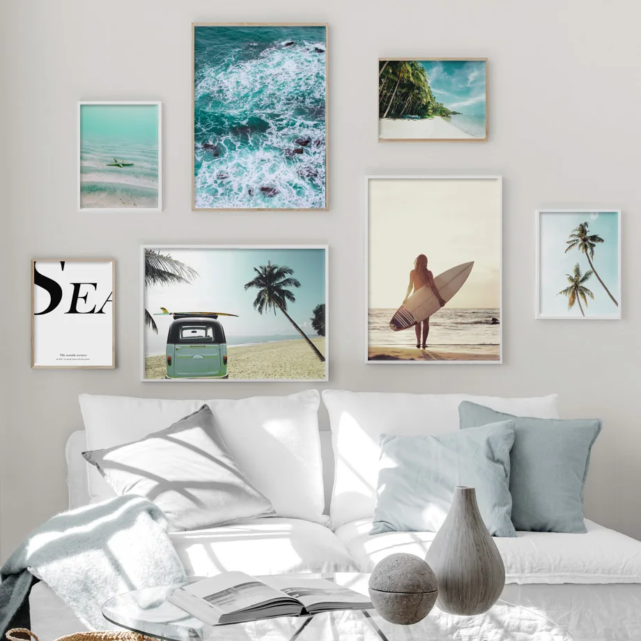Surf Sea Coconut Tree Car Beach Natural Wall Art Canvas Painting Nordic Posters And Prints Wall Pictures For Living Room Decor
Surf Sea Coconut Tree Car Beach Natural Wall Art Canvas Painting Nordic Posters And Prints Wall Pictures For Living Room Decor