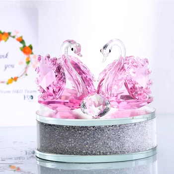 H&D Crystal Swan Statue Figurine Collection Round Rhinestone Base Desktop Paperweight Decoration Wedding Favor (Pink)
H&D Crystal Swan Statue Figurine Collection Round Rhinestone Base Desktop Paperweight Decoration Wedding Favor (Pink)