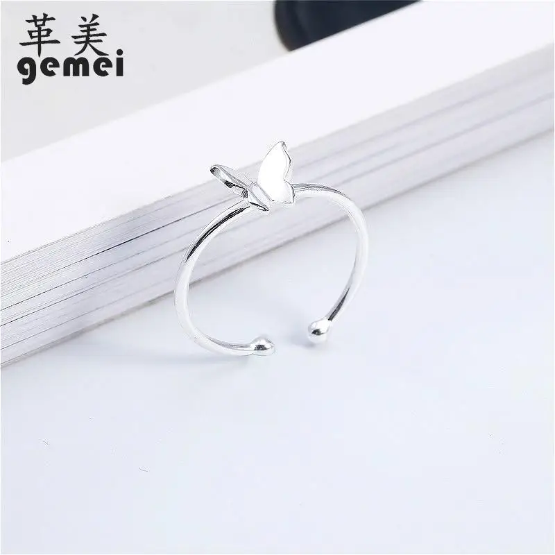 Gemei New Arrivals Simple Exquisite Butterfly Open Rings For Women 925 Sterling Silver Rings Elegant Jewelry Christmas Gifts
Gemei New Arrivals Simple Exquisite Butterfly Open Rings For Women 925 Sterling Silver Rings Elegant Jewelry Christmas Gifts
