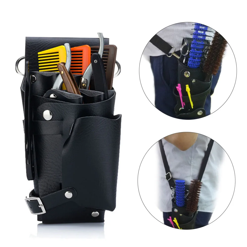 PU Leather Rivet Hair Scissor Bag Clips Bag Hairdressing Barber Scissor Holster Pouch Holder Case with Waist Belt Black
PU Leather Rivet Hair Scissor Bag Clips Bag Hairdressing Barber Scissor Holster Pouch Holder Case with Waist Belt Black