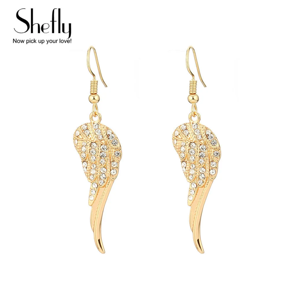 Angel Wings Dangle Drop Earrings Women Girls Gold Bling Fashion Jewelry Gifts For Her Wife Wholesale Dropshipping EH04679
Angel Wings Dangle Drop Earrings Women Girls Gold Bling Fashion Jewelry Gifts For Her Wife Wholesale Dropshipping EH04679