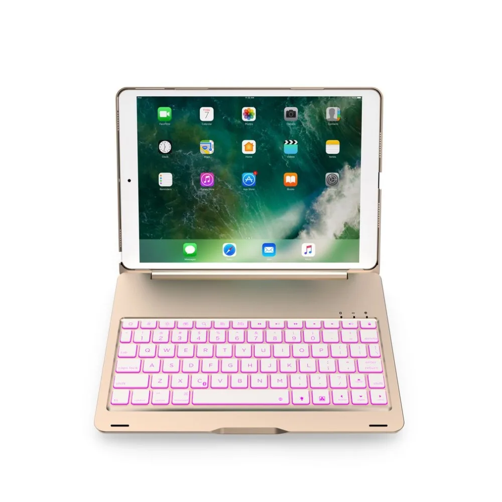 

Backlit Wireless Bluetooth Keyboard Aluminium Smart Keypad Cover Case for iPad Pro 10.5 Tablet Alloy Fingerboard