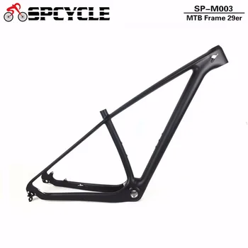 

Spcycle 27.5er 29er T1000 Carbon MTB Frame 650B Full Carbon Mountain Bike Bicycle Frames BSA 73mm Size 15/17/19" 2 Year Warranty