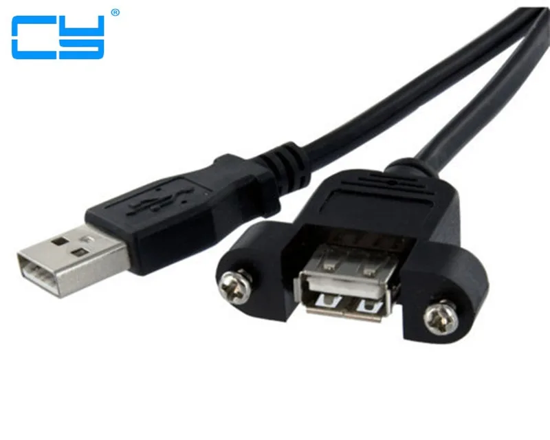 100cm NEW USB 2.0 A type Male to Female M/F extension cable w/ screws for Cord Panel Mount
100cm NEW USB 2.0 A type Male to Female M/F extension cable w/ screws for Cord Panel Mount