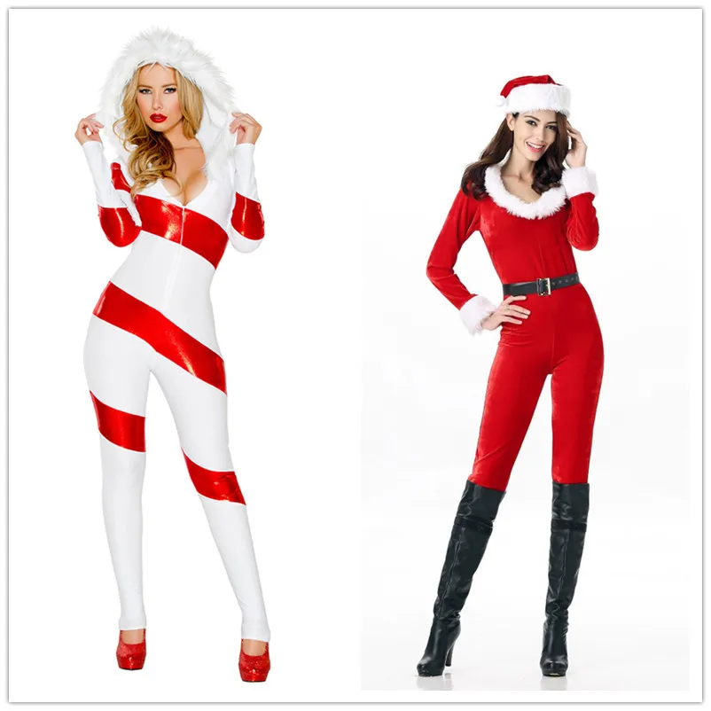 Christmas Costume for Women Sexy Jumpsuit Adult Female Fancy Halloween Christmas Cosplay Clothing Bodysuit+Hat New Year Gifts
Christmas Costume for Women Sexy Jumpsuit Adult Female Fancy Halloween Christmas Cosplay Clothing Bodysuit+Hat New Year Gifts