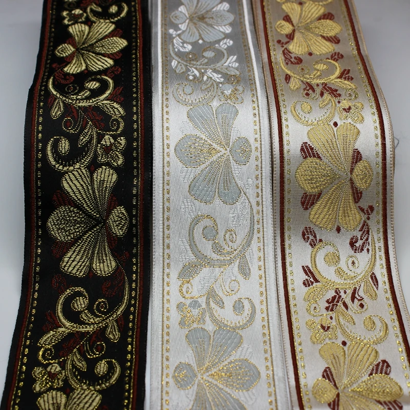 high quality 5cm Embroidered webbing Filigree Trim Laciness Chinese style DIY decoration National Jacquard Ribbon
high quality 5cm Embroidered webbing Filigree Trim Laciness Chinese style DIY decoration National Jacquard Ribbon