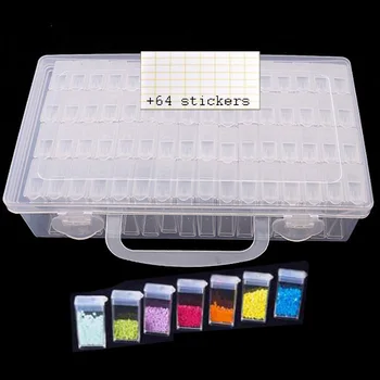 HOT-64 Lattices Adjustable Plastic Storage Box Storage Box Box For Jewelry Diamond Embroidery Craft Bead Pill Storage Tool
HOT-64 Lattices Adjustable Plastic Storage Box Storage Box Box For Jewelry Diamond Embroidery Craft Bead Pill Storage Tool