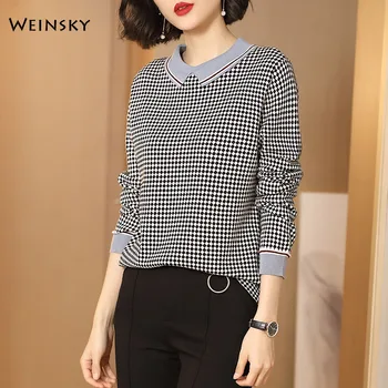 Women Knitted Wool Sweater And Pullovers Korean Fashion Style Elegance Jumper Sweaters Winter And Autumn 2019 New Tops 
Women Knitted Wool Sweater And Pullovers Korean Fashion Style Elegance Jumper Sweaters Winter And Autumn 2019 New Tops