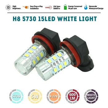 H11 H8 H9 Led High Power 5730 15 LED 8W led car Fog lamp Fog Light White Ice Blue Pink Green Yellow Red
H11 H8 H9 Led High Power 5730 15 LED 8W led car Fog lamp Fog Light White Ice Blue Pink Green Yellow Red