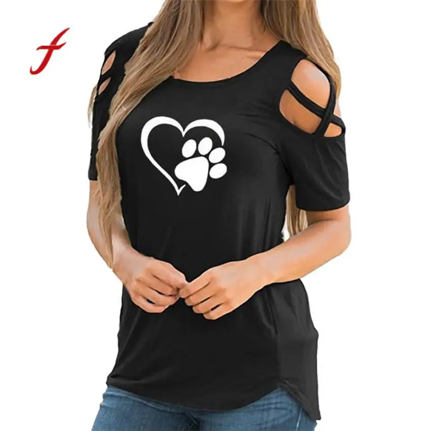 feitong summer tops for women 2018 Fashion Sexy Short Sleeve Print Tops Strappy Cold Shoulder O neck Shirt Casual Black Blouse
feitong summer tops for women 2018 Fashion Sexy Short Sleeve Print Tops Strappy Cold Shoulder O neck Shirt Casual Black Blouse