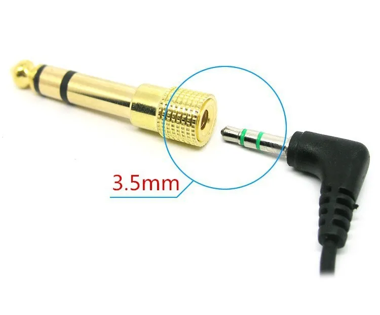 Dinto 1pc 6.35 mm jack Stereo Converter Gold Plating 6.5mm plug to 3.5mm connector Female audio Adapter Cable for Microphone
Dinto 1pc 6.35 mm jack Stereo Converter Gold Plating 6.5mm plug to 3.5mm connector Female audio Adapter Cable for Microphone