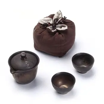 Chinese Kung Fu Tea Sets Coffee Tea Sets Ceramic Teapot Kettle Gaiwan Cup Of Tea Portable Travel Tea Set With Travel Bags
Chinese Kung Fu Tea Sets Coffee Tea Sets Ceramic Teapot Kettle Gaiwan Cup Of Tea Portable Travel Tea Set With Travel Bags