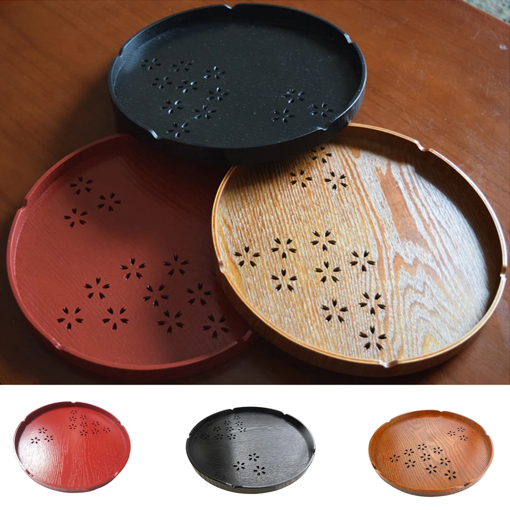 6 Types Serving Tray Wooden Tray Japanese Style Tea Home Hotel Guest Room Dish Round Wood Trays with Hollowed-out Cherry Blossom
6 Types Serving Tray Wooden Tray Japanese Style Tea Home Hotel Guest Room Dish Round Wood Trays with Hollowed-out Cherry Blossom