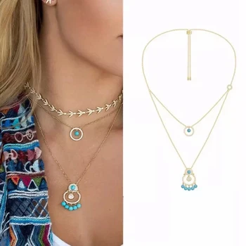 Luxury 925 Sterling Silver Green Stone Double Layer Necklace Turquoise Beads Tassel Collar Women Wedding Monaco Bohemia Jewelry
Luxury 925 Sterling Silver Green Stone Double Layer Necklace Turquoise Beads Tassel Collar Women Wedding Monaco Bohemia Jewelry