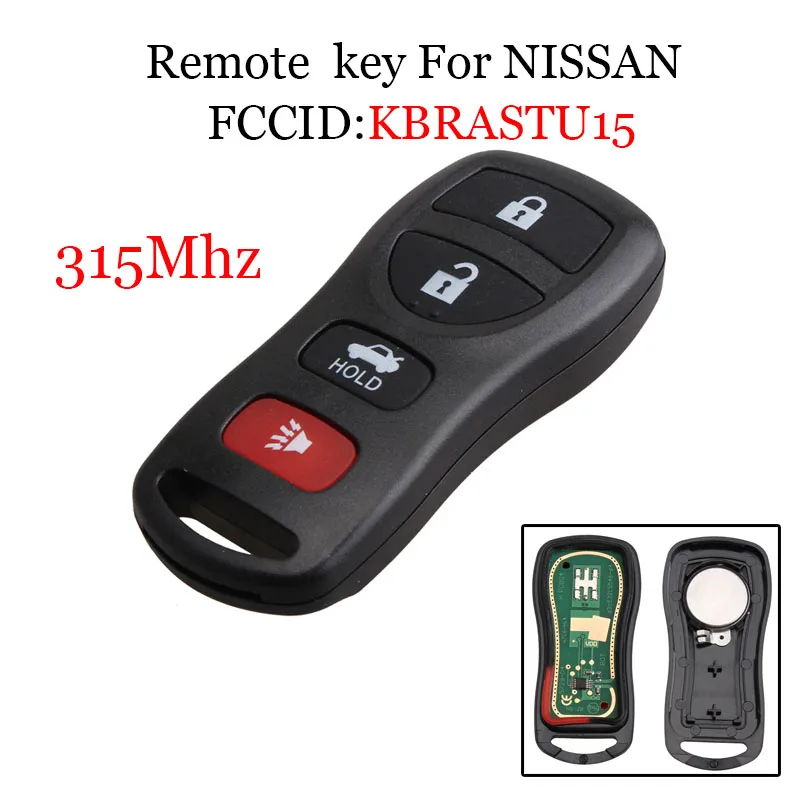 315 Mhz 4 Buttons Keyless Entry Remote Control Key Fob Clicker for Nissan Infiniti KBRASTU15 28268-ZB700 28268-C991A
315 Mhz 4 Buttons Keyless Entry Remote Control Key Fob Clicker for Nissan Infiniti KBRASTU15 28268-ZB700 28268-C991A